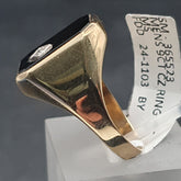 MENS 9CT CZ RING 4.5GMS Ring Size V /  11 US